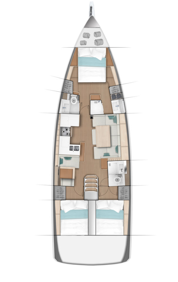 Sailboat hire in Primošten - Jeanneau Sun Odyssey 490