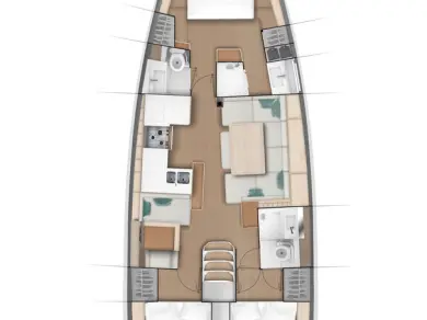 Sailboat hire in Primošten - Jeanneau Sun Odyssey 490