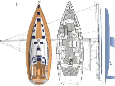 Bavaria Cruiser 46 charter bareboat or skippered in  Lefkáda