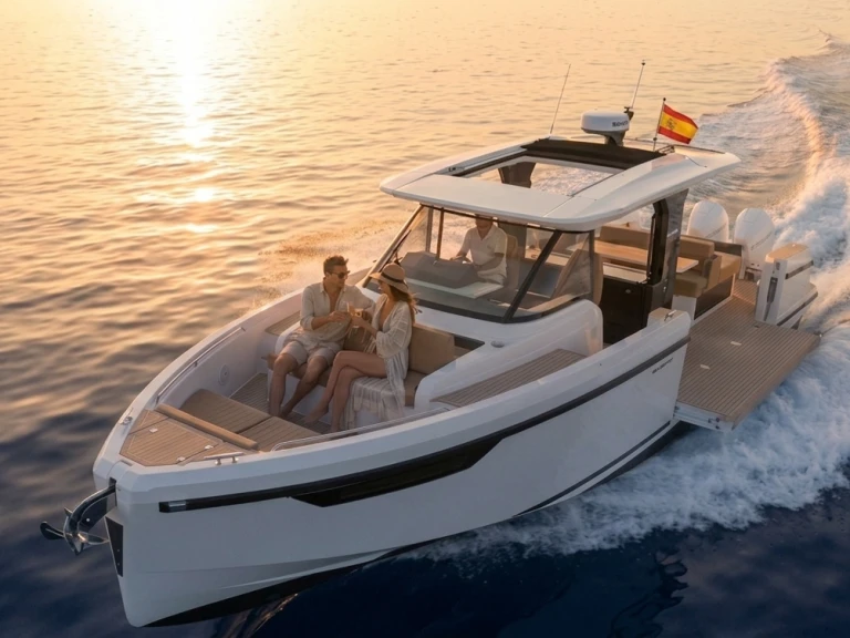 Yacht hire Ibiza Town cheap Saxdor 400 GTC