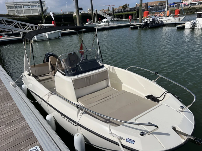 Quicksilver Activ 605 Open charter bareboat or skippered in  Ouistreham