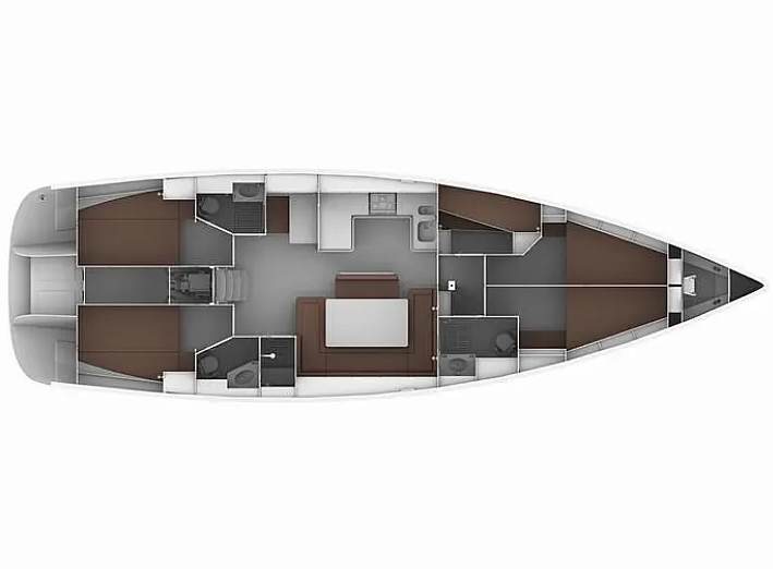 Yacht hire Lefkáda cheap Cruiser 50