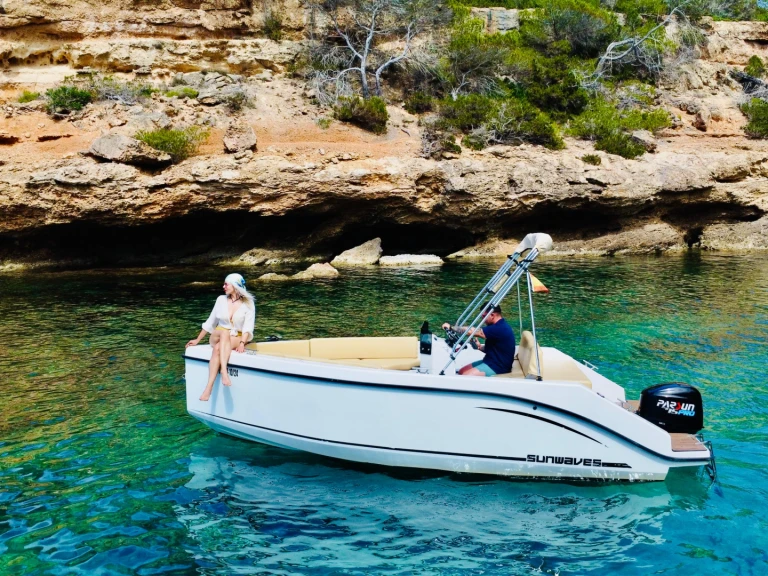 Silver Yacht 555 premium boat charter bareboat or skippered in  Sant Antoni de Portmany