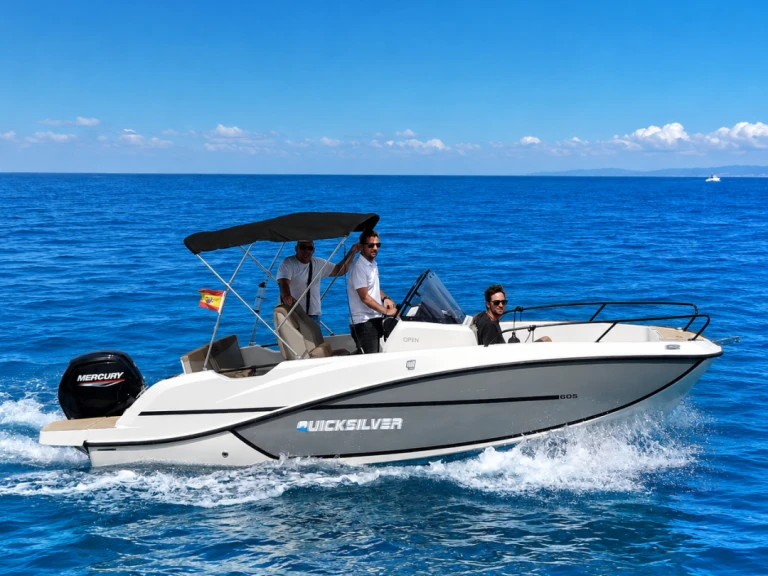 Quicksilver Activ 605 Open charter bareboat or skippered in  Benalmádena