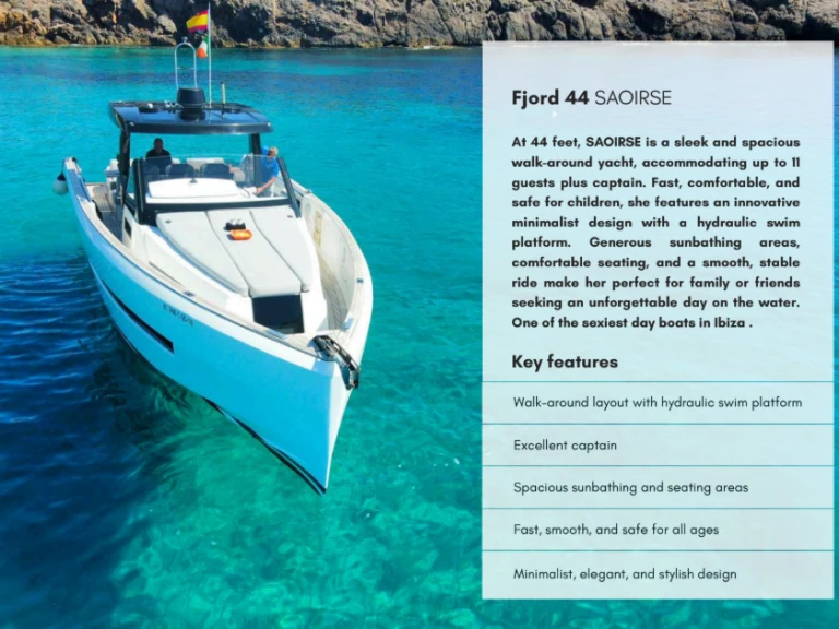 Yacht charter Santa Eulària des Riu - Fjord Fjord 44 Open on SamBoat