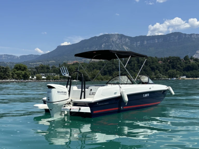 Bayliner Element E7 charter bareboat or skippered in  Aix-les-Bains