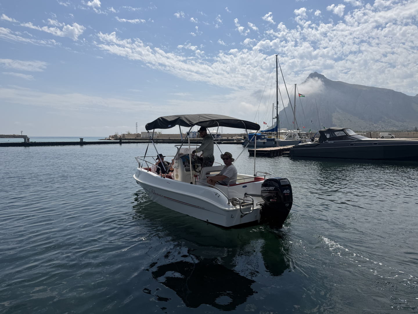 Blumax open 19 charter bareboat or skippered in  San Vito Lo Capo