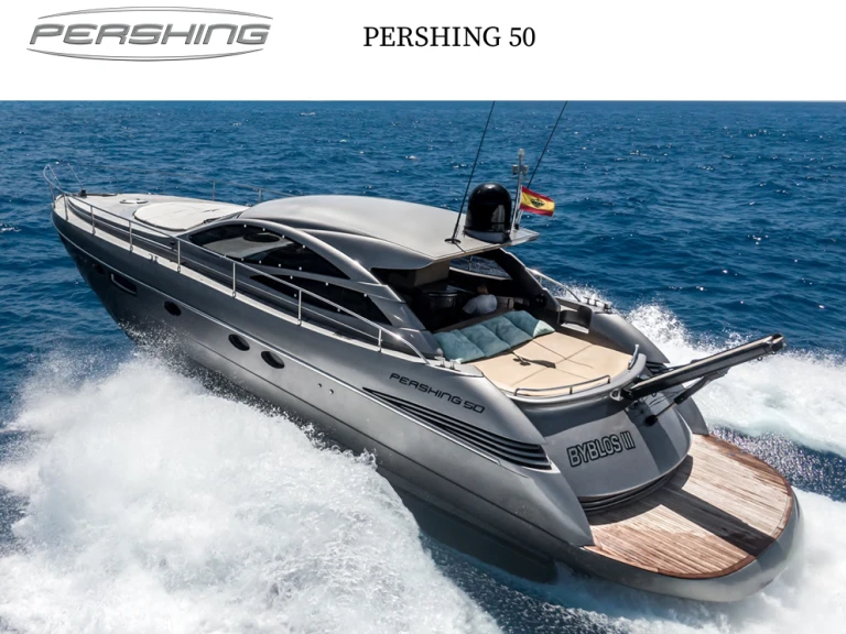 Hire Motorboat Pershing with a boat licence