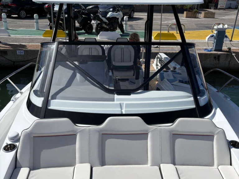 Jeanneau Cap Camarat 9.0 WA charter bareboat or skippered in  Golfe-Juan