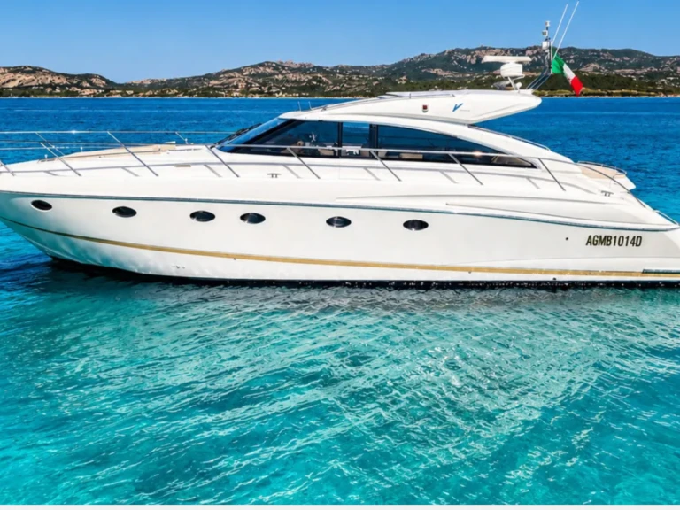 Princess Princess V53 charter bareboat or skippered in  Port of Cannigione