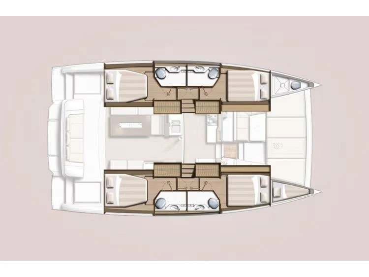 Bali Bali 4.2 charter bareboat or skippered in  Lávrio