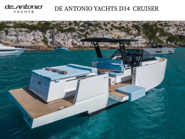 De Antonio DE ANTONIO YACHTS D34 CRUISER  charter bareboat or skippered in  Ibiza Town