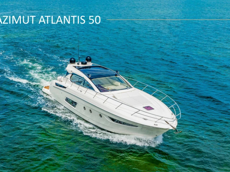 Azimut Atlantis 50 charter bareboat or skippered in  Cannes