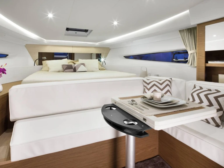 Jeanneau Leader 36 Sportop charter bareboat or skippered in  Port Cogolin