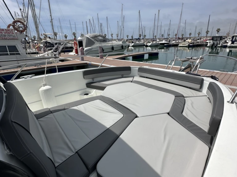 Jeanneau Cap Camarat 9.0 CC charter bareboat or skippered in  Sitges