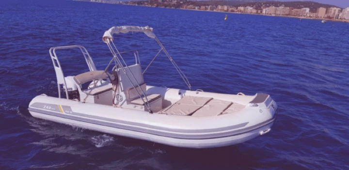 Zar Mini Rib 10 charter bareboat or skippered in  Palamós