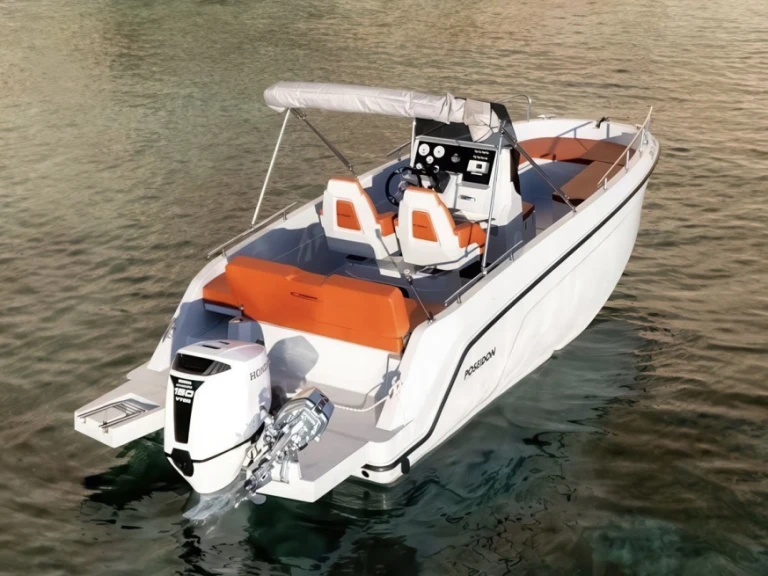 Poseidon Blu Water 210 charter bareboat or skippered in  Zakynthos