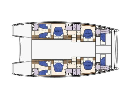 Hire Catamaran  with a boat licence