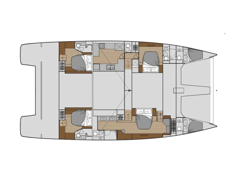 Luxury Yacht hire in Alimos - Fountaine Pajot Fountaine Pajot Power Alegria 67 (4 cab)