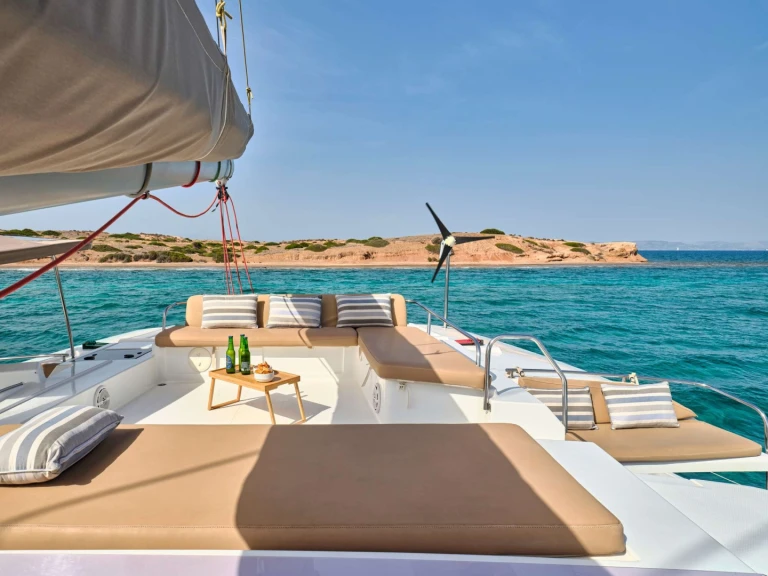 Fountaine Pajot Fountaine Pajot Sanya 57 (5 cab) charter bareboat or skippered in  Néa Péramos