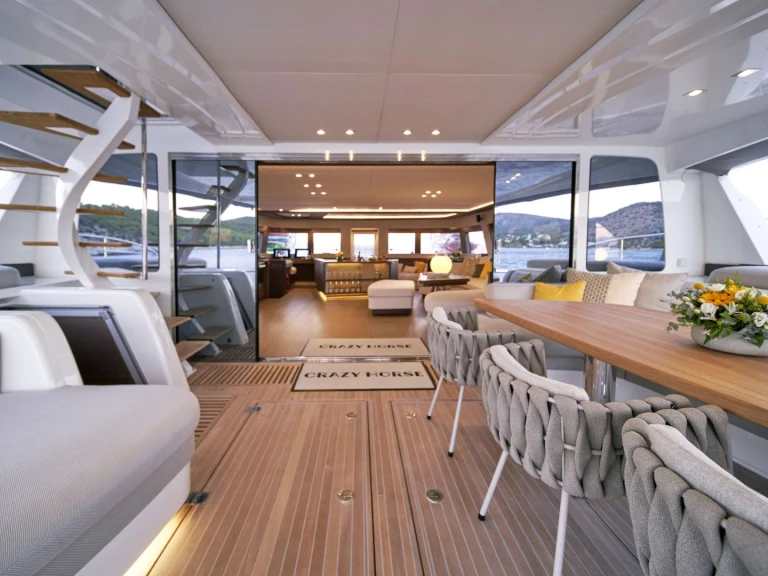 Yacht hire Néa Péramos cheap Lagoon Seventy 8 (5 cab)