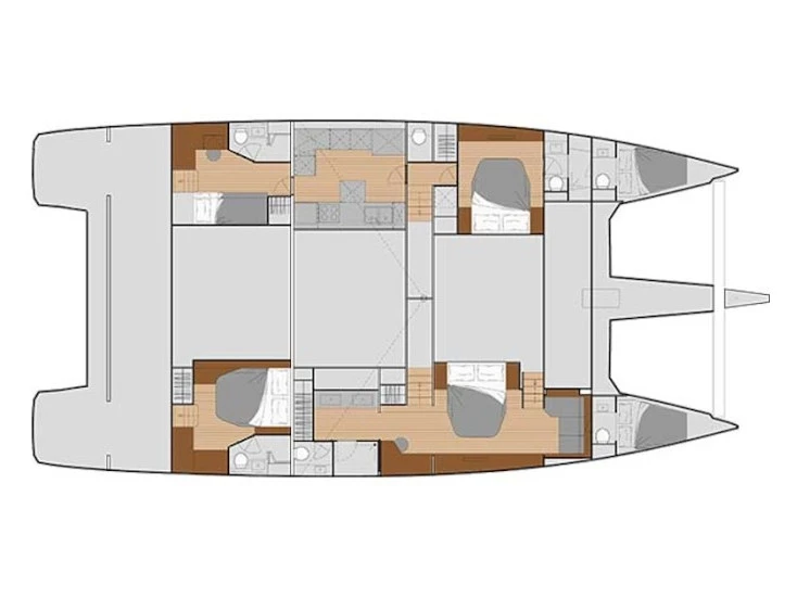 Hire Catamaran with or without skipper Fountaine Pajot Néa Péramos