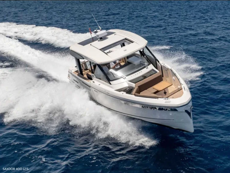 Saxdor SAXDOR 400 GTS charter bareboat or skippered in  Ibiza Town