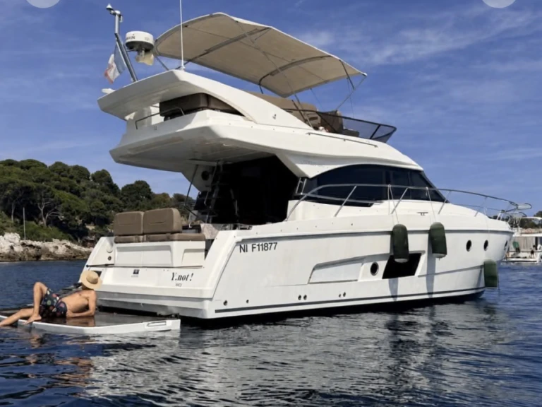Bavaria Virtess 420 Fly charter bareboat or skippered in  Golfe-Juan