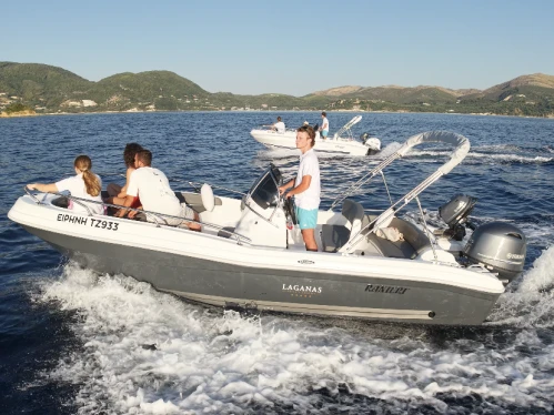 Motorboat to hire Laganas at the best price