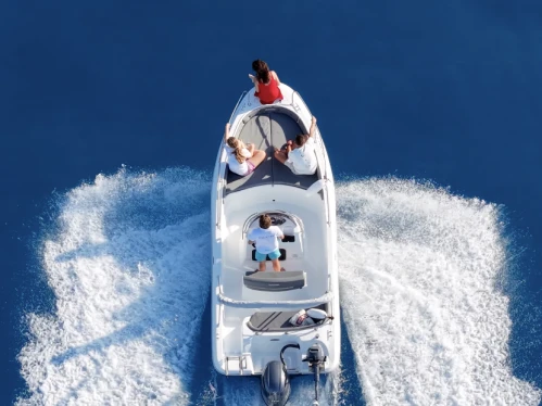 Ranieri Azzura charter bareboat or skippered in  Laganas