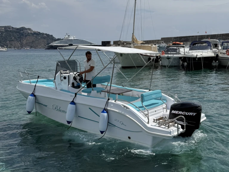 tancredi Blu max 23 charter bareboat or skippered in  Taormina