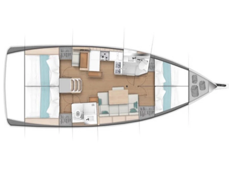 Jeanneau Sun Odyssey 440 charter bareboat or skippered in  Antigua