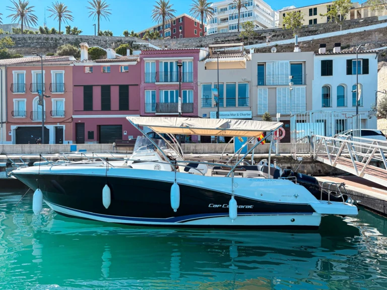 Jeanneau Cap Camarat 9.0 CC charter bareboat or skippered in  Mahón