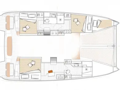 Hire Catamaran with or without skipper Bénéteau Arzon