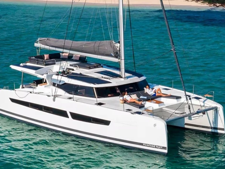 Fountaine Pajot Aura 51 charter bareboat or skippered in  Cannes