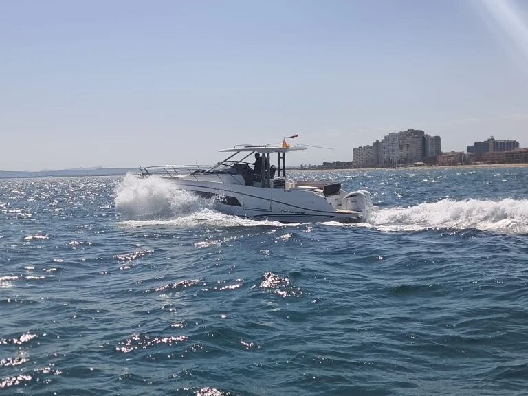 Jeanneau Cap Camarat 10.5 WA charter bareboat or skippered in  Empuriabrava