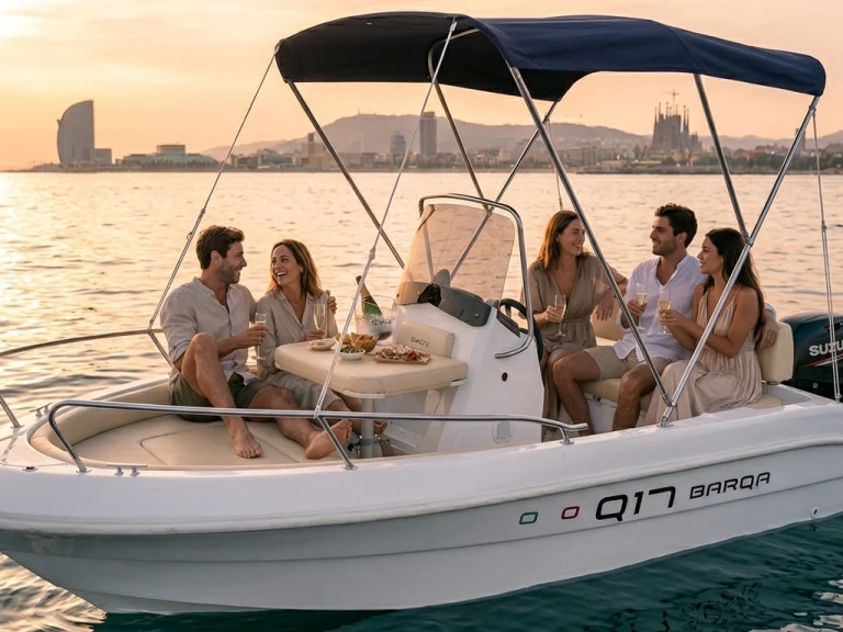 Yacht hire Barcelona cheap Q17