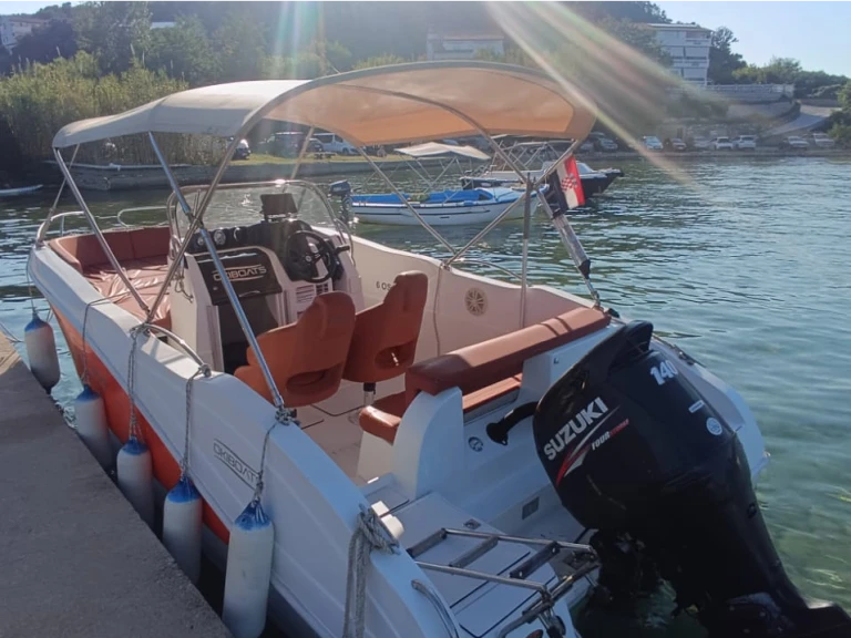 Okiboats Barracuda 545 Open charter bareboat or skippered in  Supetarska Draga