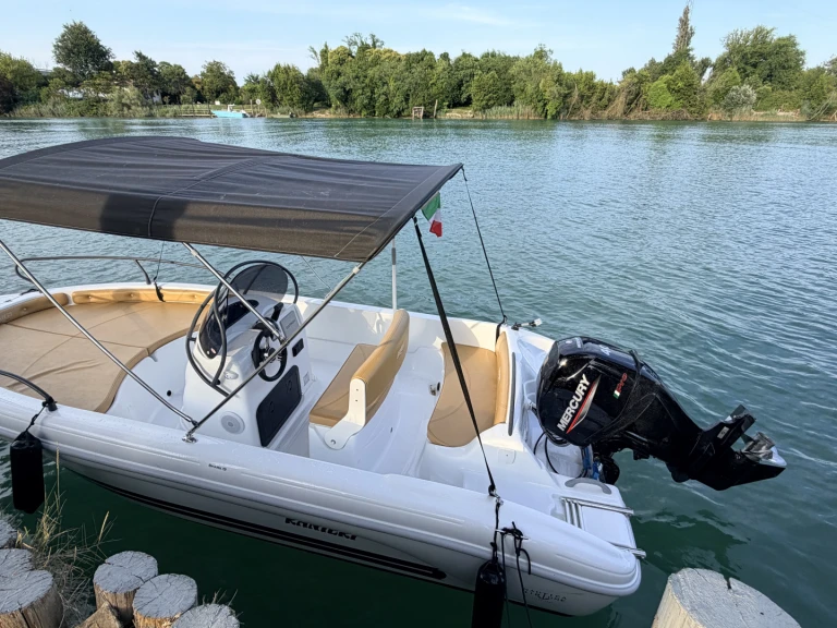 Ranieri Shark 19 charter bareboat or skippered in  Bevazzana