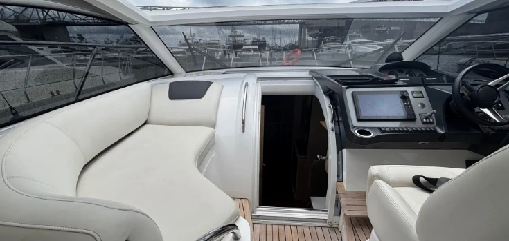 Princess V40 charter bareboat or skippered in  Port de Sitges Aiguadolç