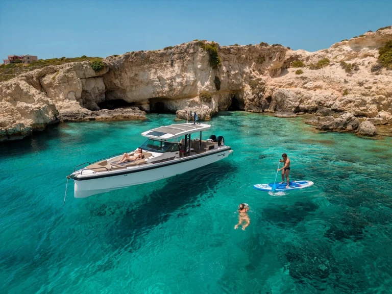 Axopar Axopar 37 Sun-Top charter bareboat or skippered in  Port de Cap d'Ail