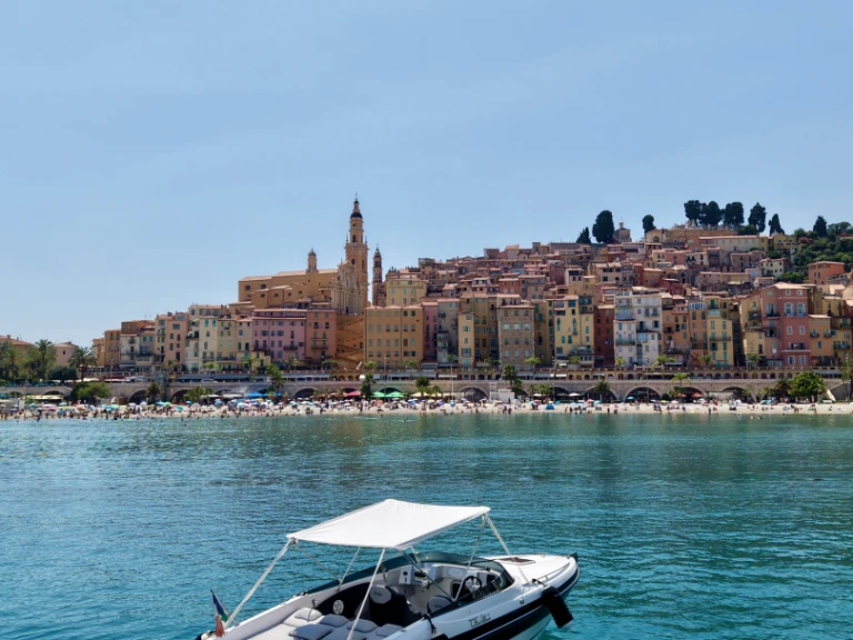 Tullio-Abbate Mito 23 charter bareboat or skippered in  Menton