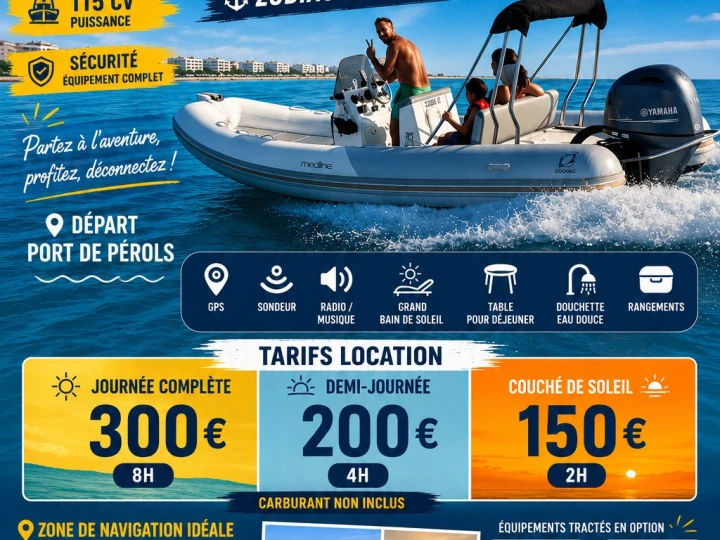 RIB to hire Carnon-Plage at the best price