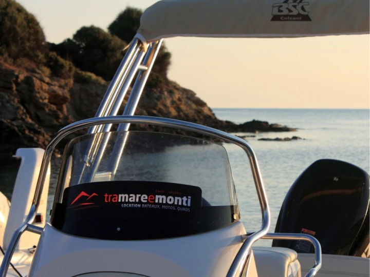 Hire RIB with or without skipper Bsc Calvi