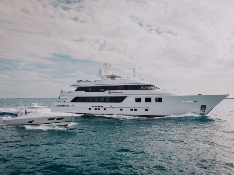 Luxury Yacht hire in Bahamas - Burger Crossed Sabre