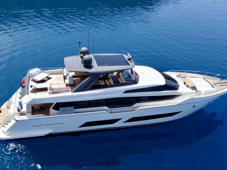 Ferretti SHERO charter bareboat or skippered in  Marmaris