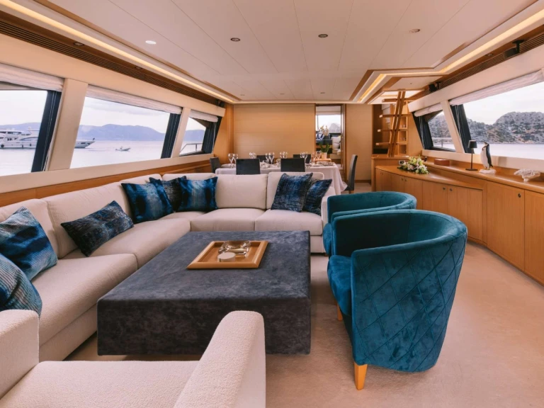 Luxury Yacht hire in Athens - Ferretti MAYBE NOT