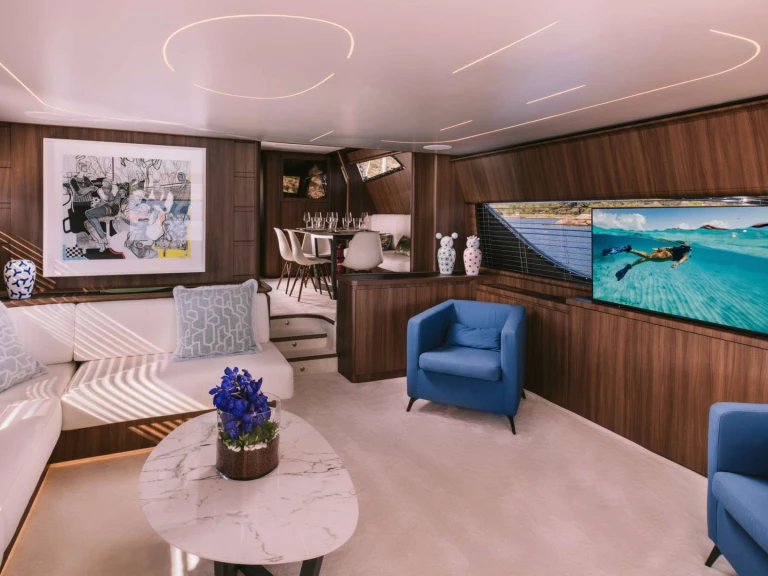 Ferretti OXYGEN 8 charter bareboat or skippered in  Athens