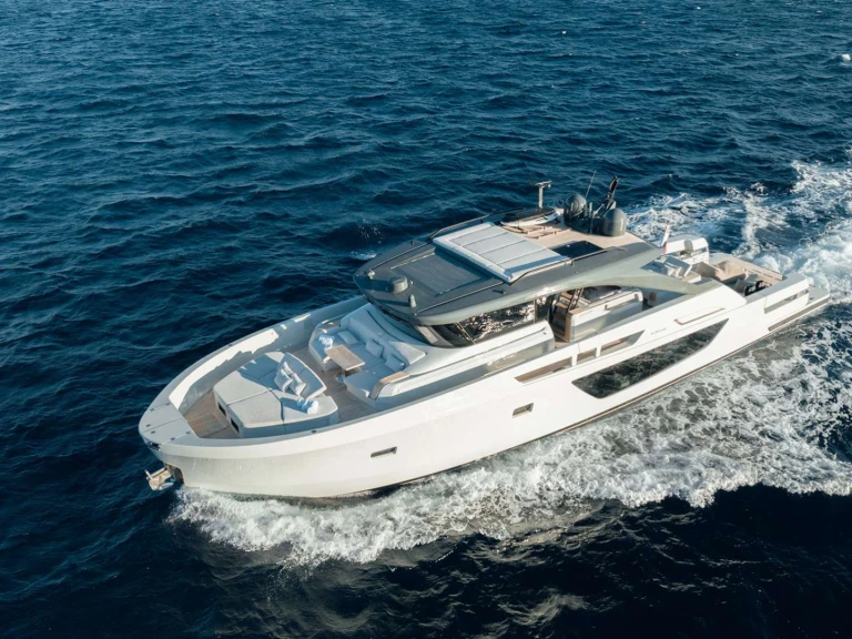 San Lorenzo BLUEGAME74 charter bareboat or skippered in  French Riviera