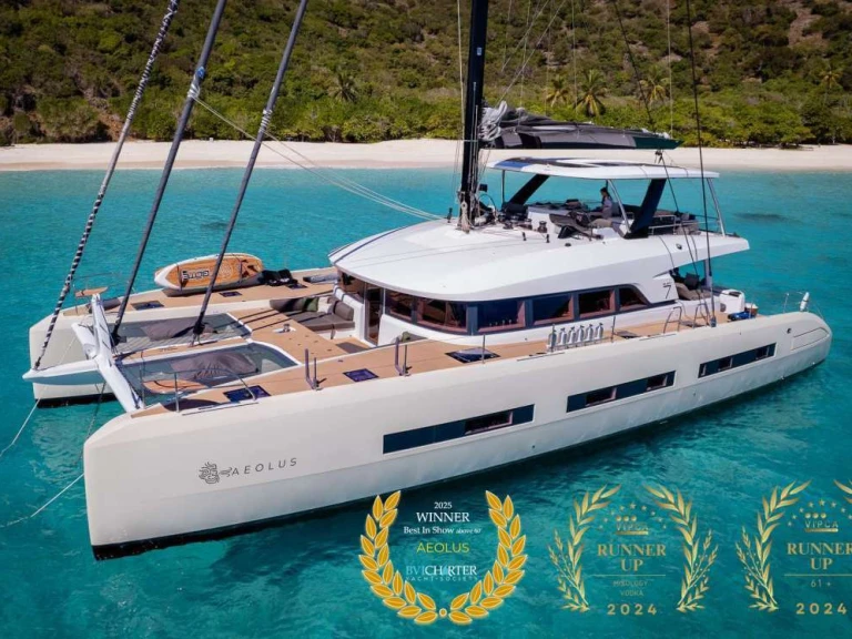 Lagoon AEOLUS 77 charter bareboat or skippered in  British Virgin Islands (BVI)